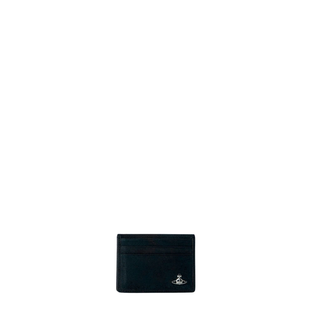 Vivienne Westwood Men's Black Wallets & Cardholders, One Size, Leather Card Holder