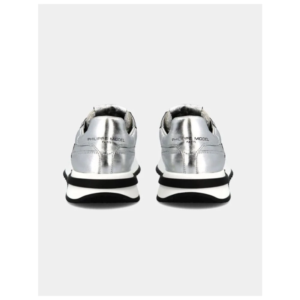 Philippe Model Zilveren Tropez Sneakers voor Vrouwen Gray Heren