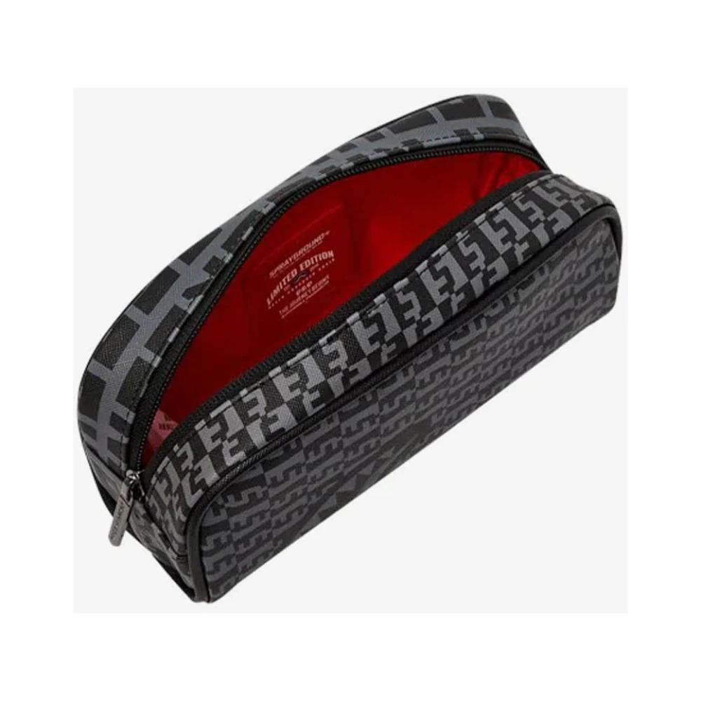 Sprayground Grijze Zwarte Pochette Stijlvol en Compact Black Dames