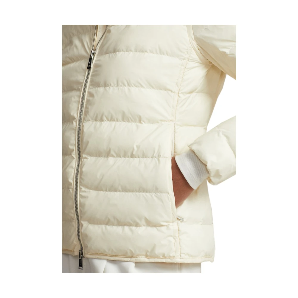 Polo Ralph Lauren Crème Waterbestendige Geïsoleerde Jas Beige Dames