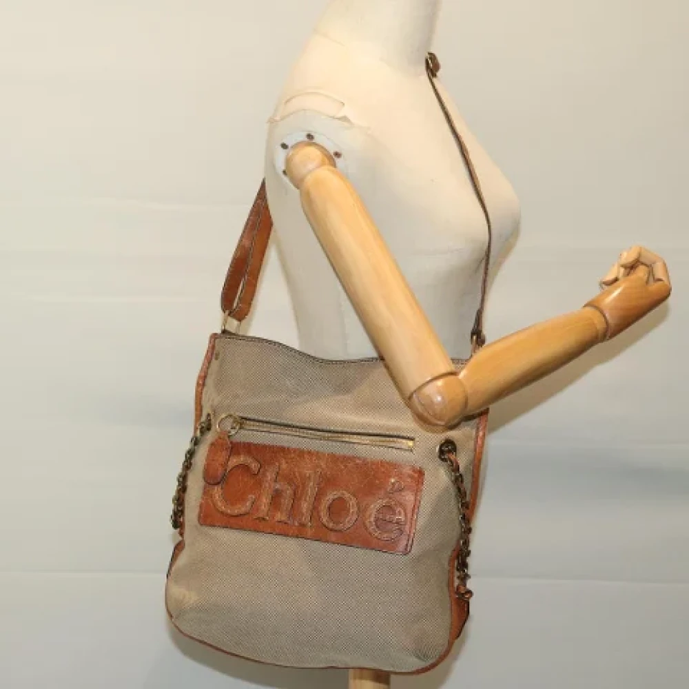 Chloé Pre-owned Canvas shoulder-bags Beige Dames