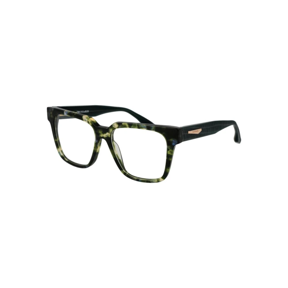 Trussardi Women's Multicolor Glasses, One Size, Stylish Rectangular Glasses Frame