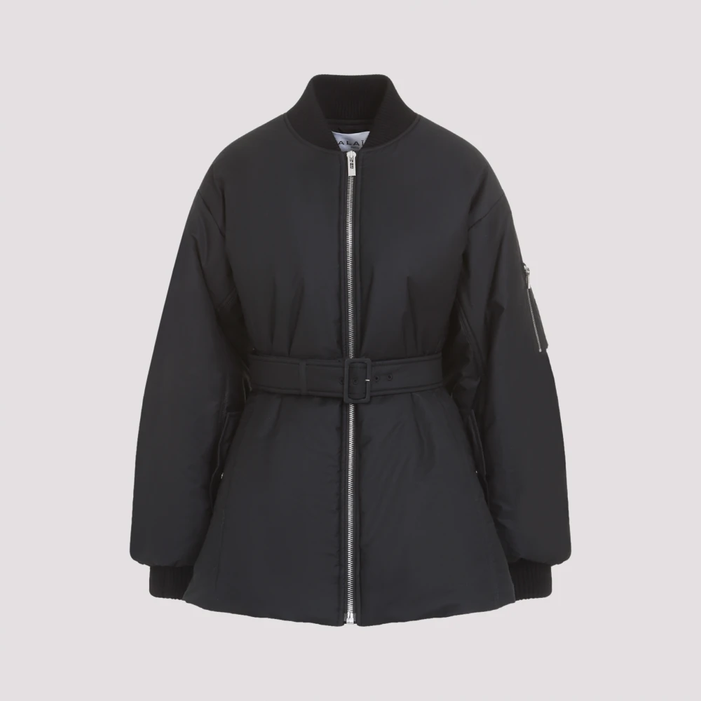 Alaïa Zwarte jas voor vrouwen Black Dames
