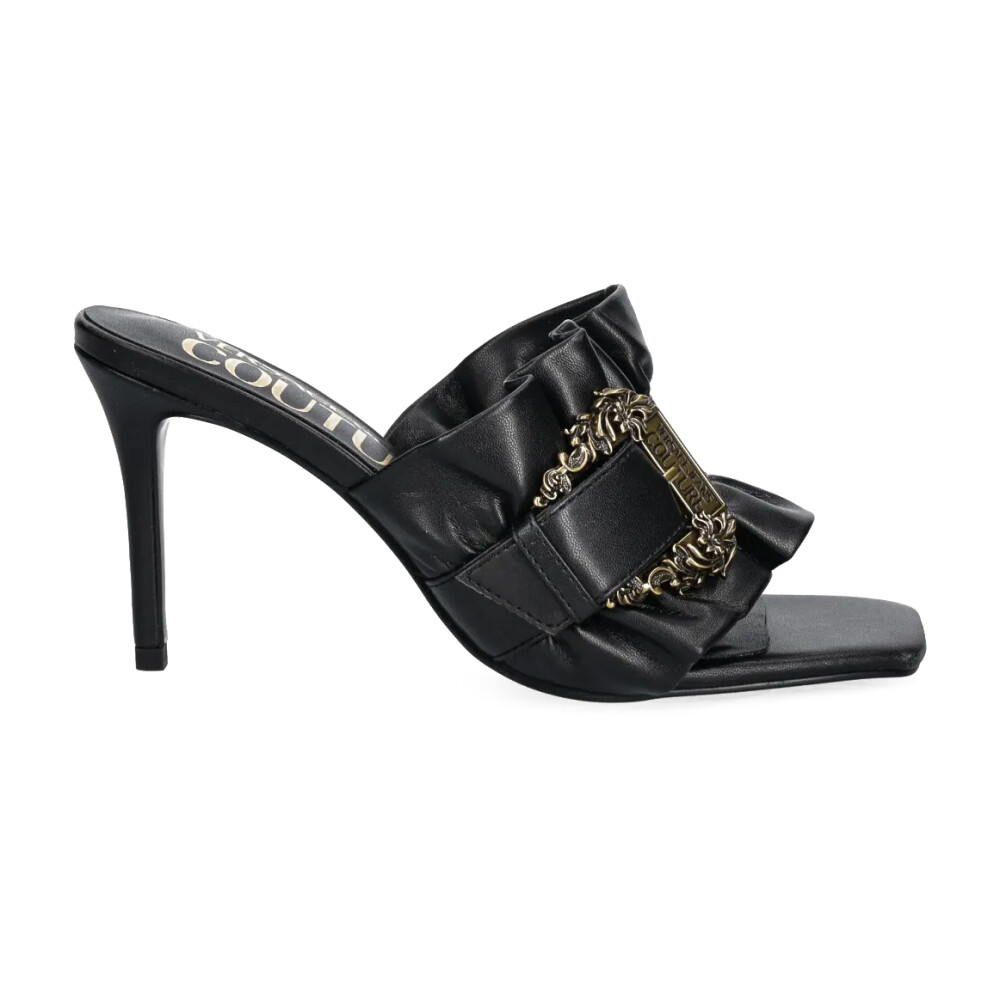 シューズ・サンダルその他 VERSACE JEANS Woman High heel shoes Black 74VA3S52ZS539 899 Versace Jeans Couture Outlet: High heel shoes woman - Black