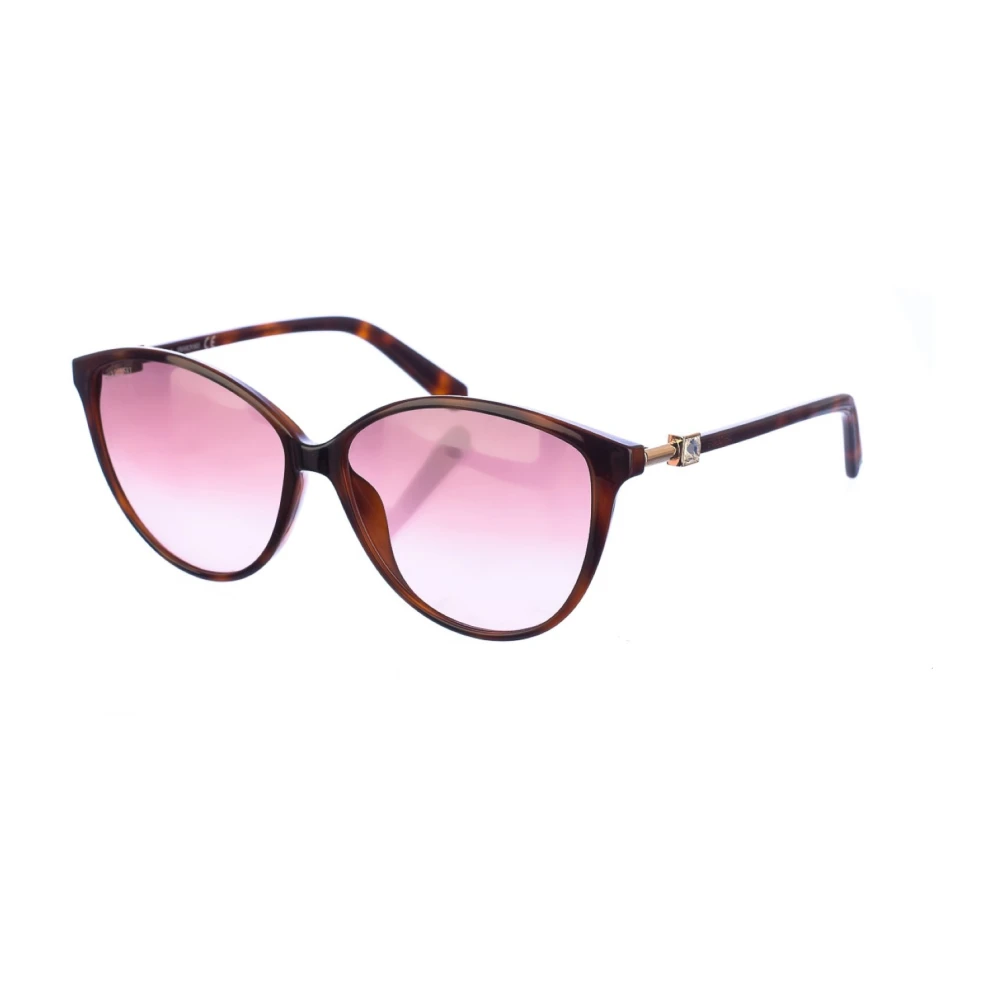 Swarovski Women's Brown Oval Sunglasses