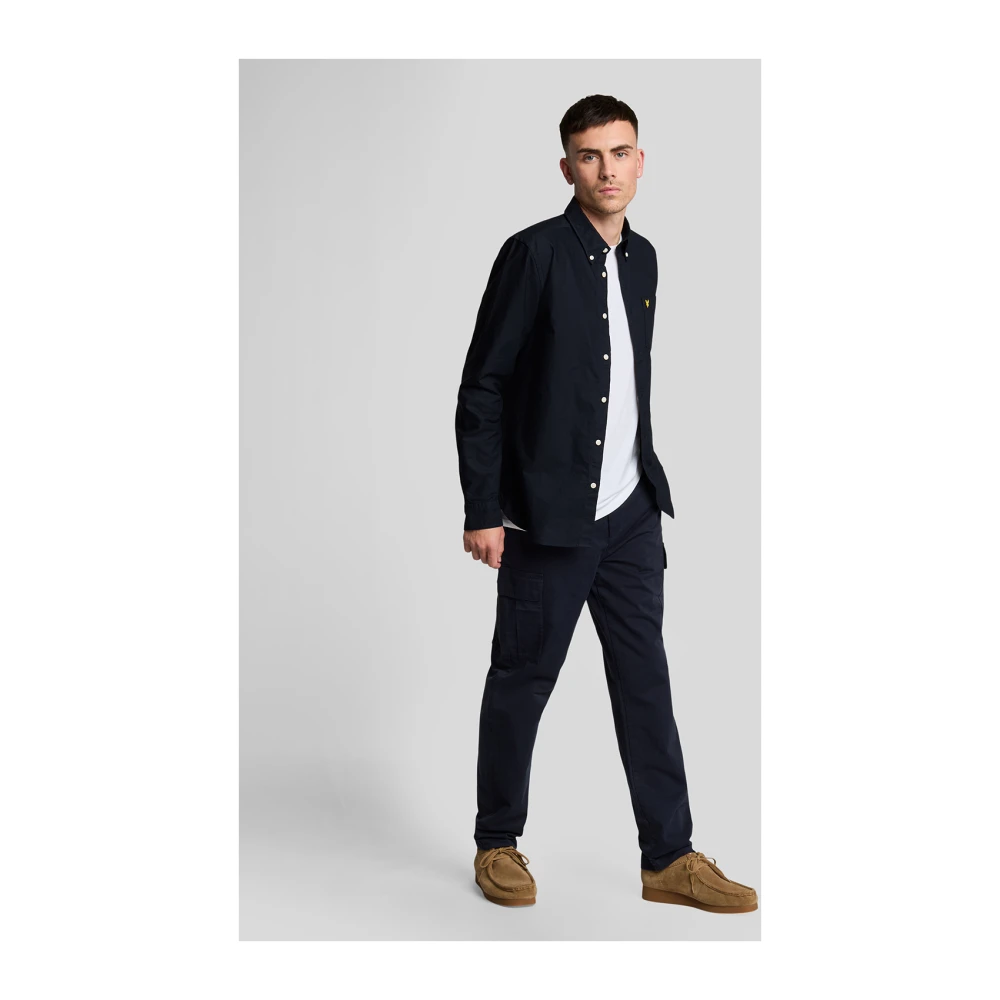 Lyle & Scott Broek Cargo Pocket Broek Blue Heren