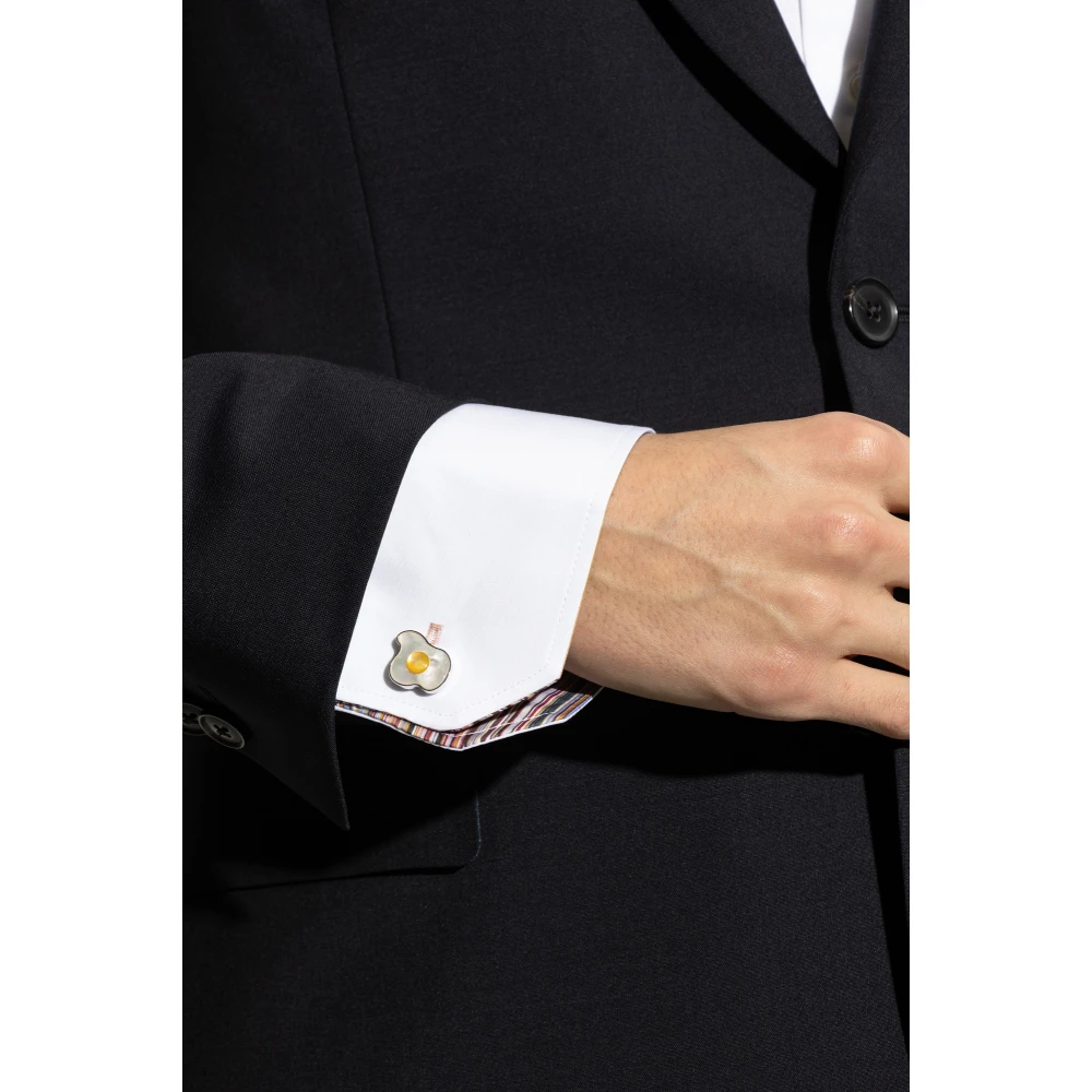 Paul Smith Manchetknopen met eiermotief Gray Heren