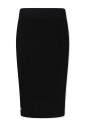 black-ribbed-elastic-waist-skirt
