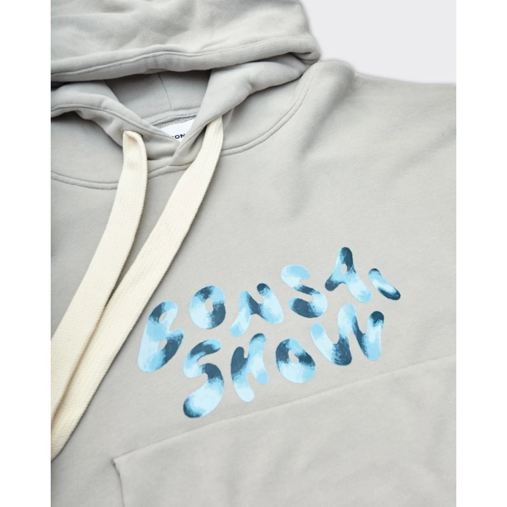 Bonsai Grijze Oversized Cropped Sweatshirt Gray Heren