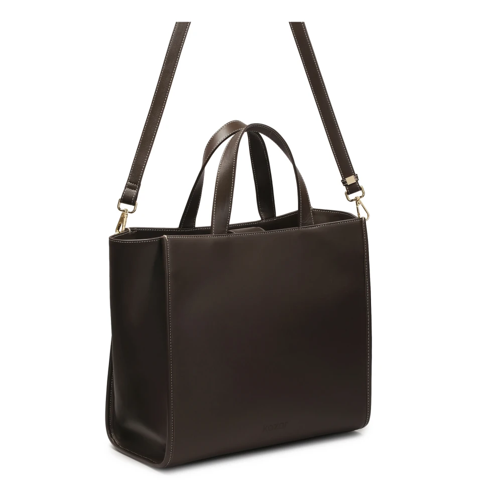 Kazar Bruine minimalistische handtas Brown Dames