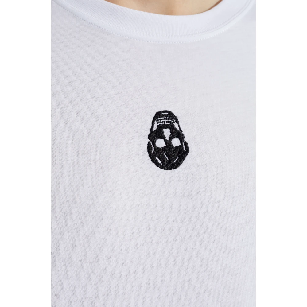 alexander mcqueen T-shirt met logo White Heren
