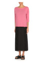 t-shirt-en-coton-fuchsia-avec-col-rond