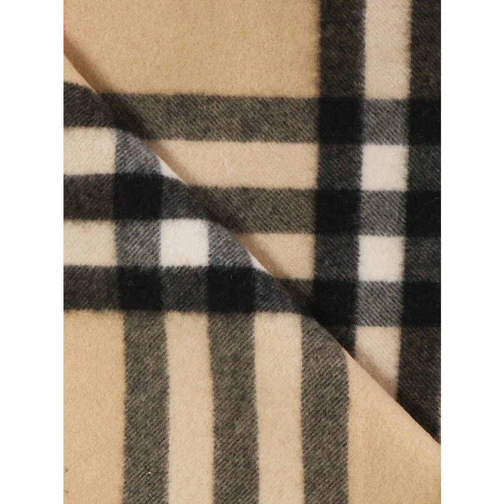 Burberry Geruit Patroon Beige Sjaal Beige Heren
