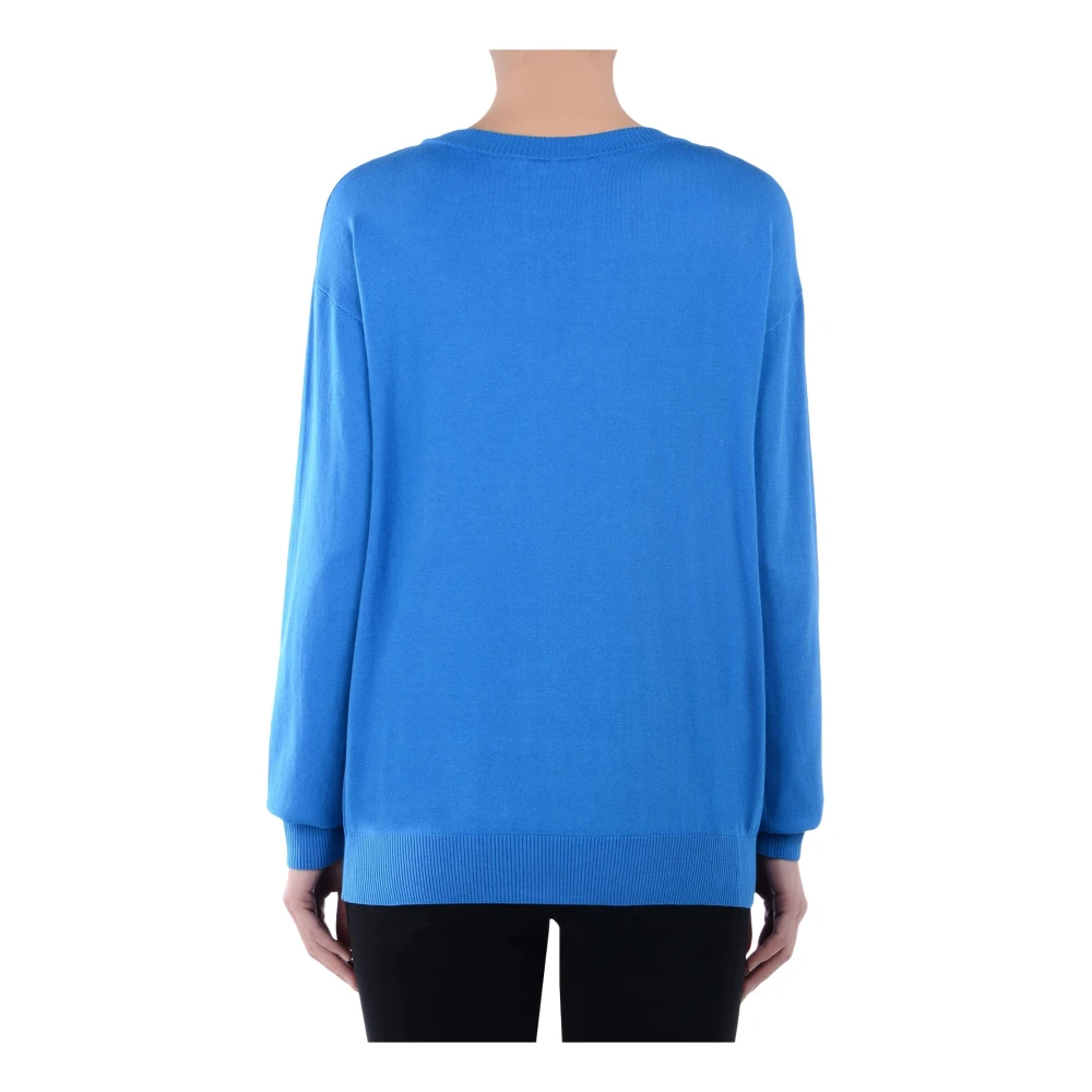 Moschino Blauw T-shirt voor mannen Multicolor Dames
