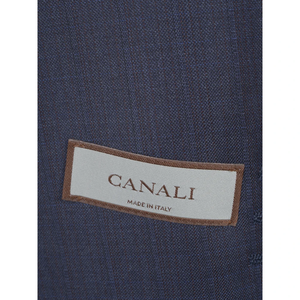 Canali Blauwe Jurk met Voering Blue Heren