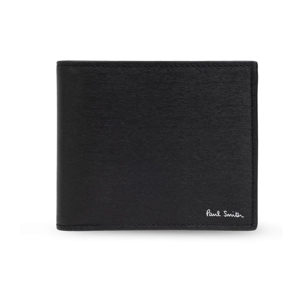 Paul Smith Opvouwbare portemonnee met logo Black Heren