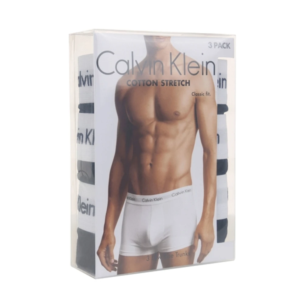Underwear 3pk Boxer Briefs Cotton Stretch Boxershorts Sort  male S