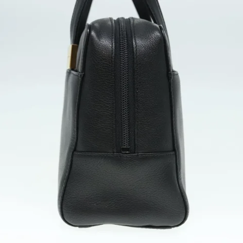 Burberry Vintage Pre-owned Leather handbags Black Dames