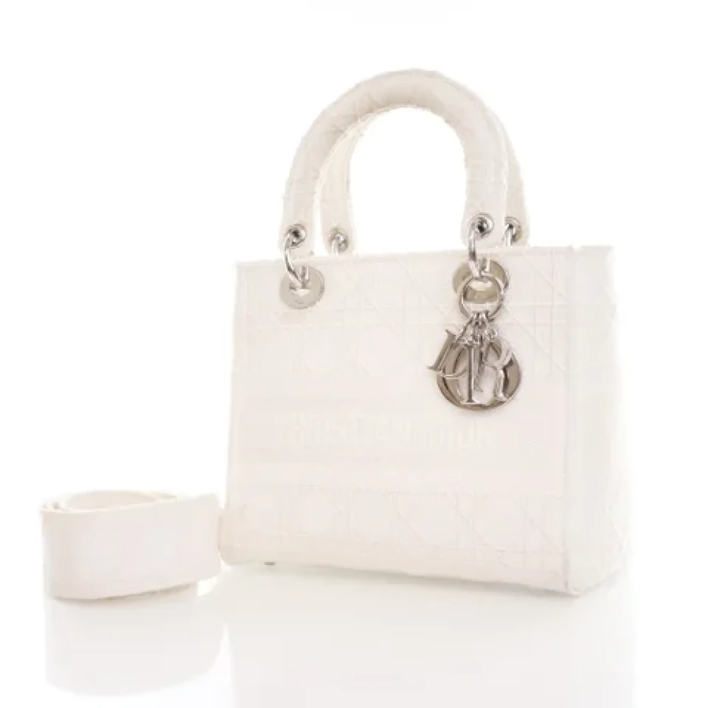 Dior Vintage Pre-owned Canvas dior-bags White Dames
