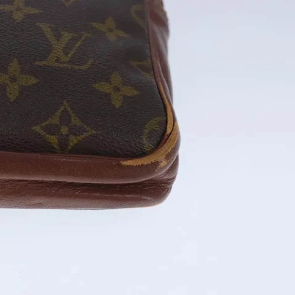 Louis Vuitton Vintage Pre-owned Canvas clutches Brown Dames