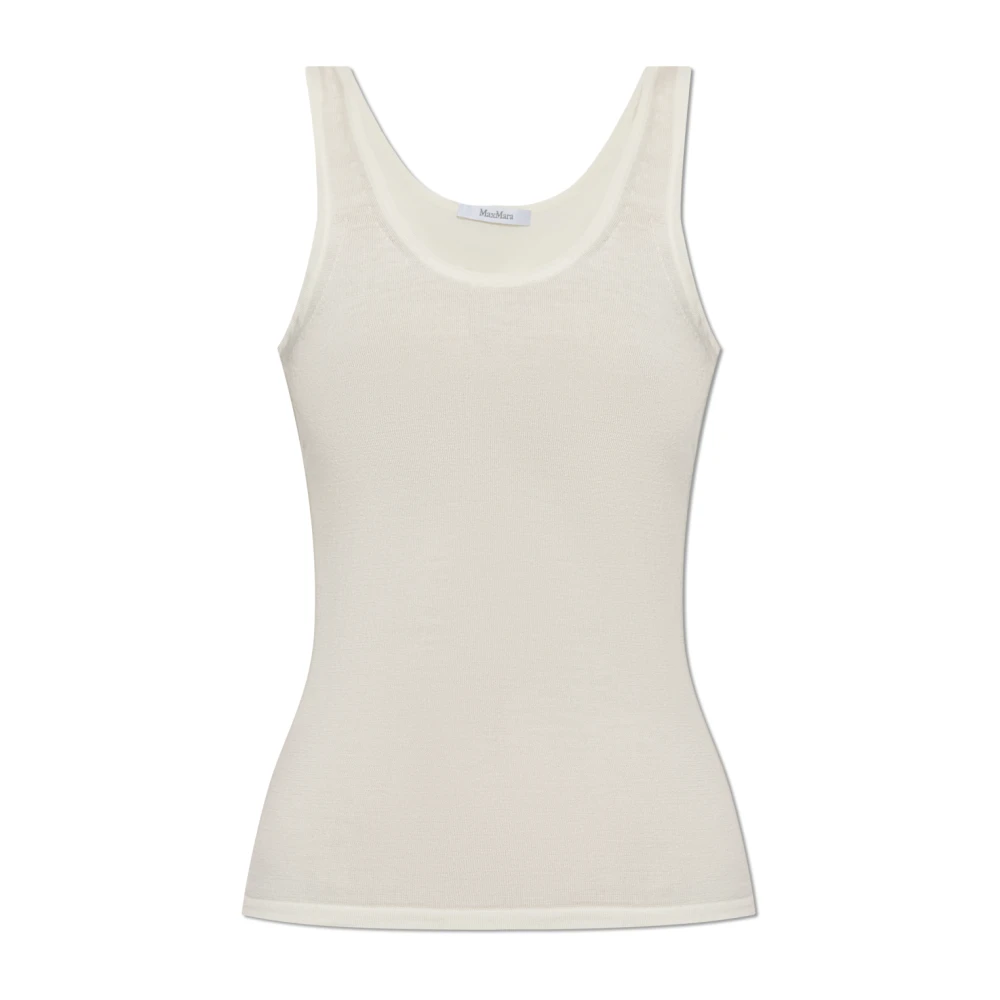 Max Mara Kasjmier Top White Dames