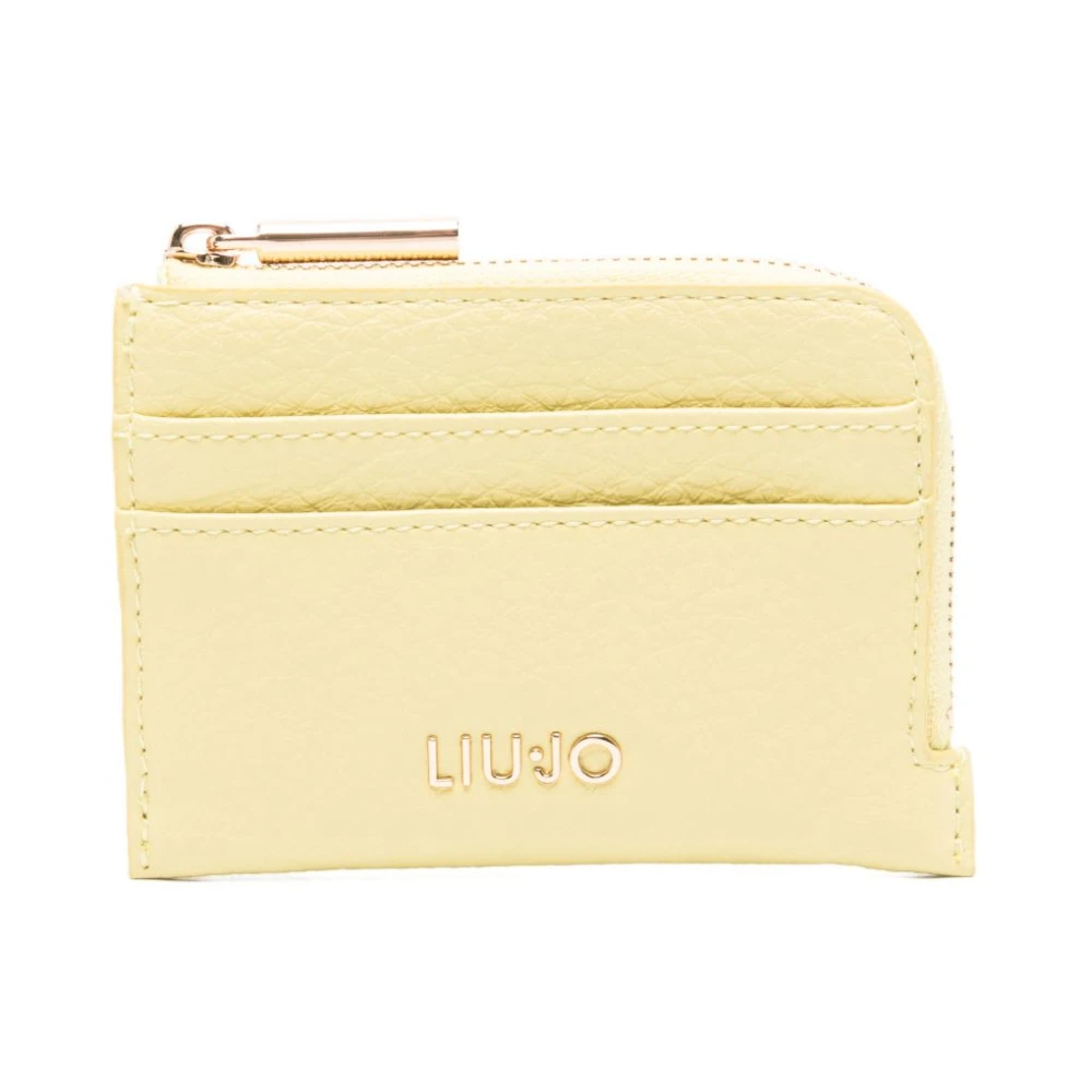 Liu Jo Vrouw Geel Accessoires Dames, One Size, Polyester, Kaarthouder Met Rits