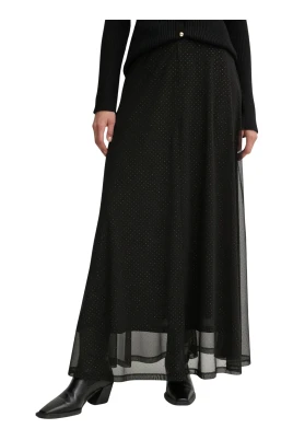 Glitter A-line Maxi Skirt