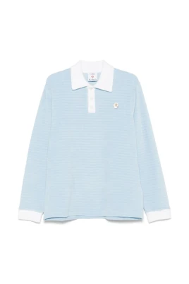 Velour Stripe Polo