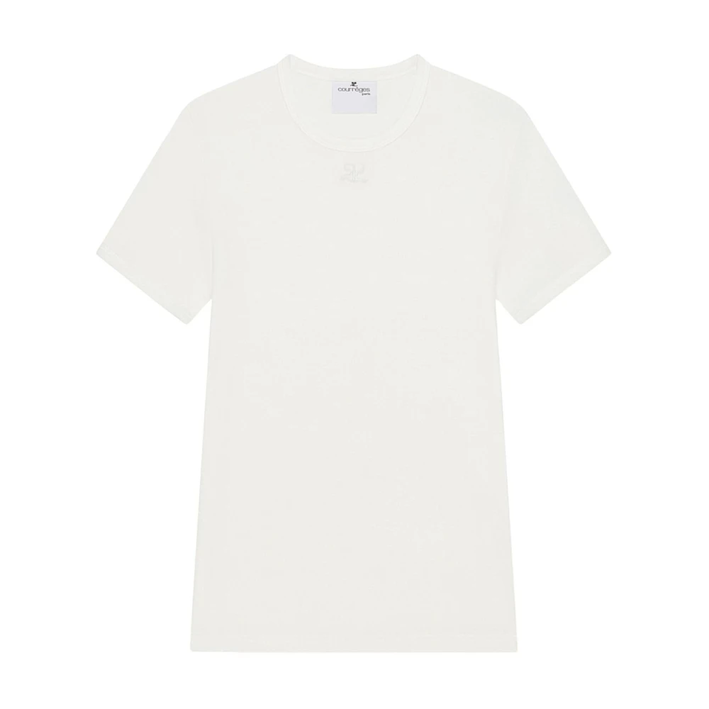 Courrèges Heren T-Shirts & Polos Bianco Ss25 White Heren