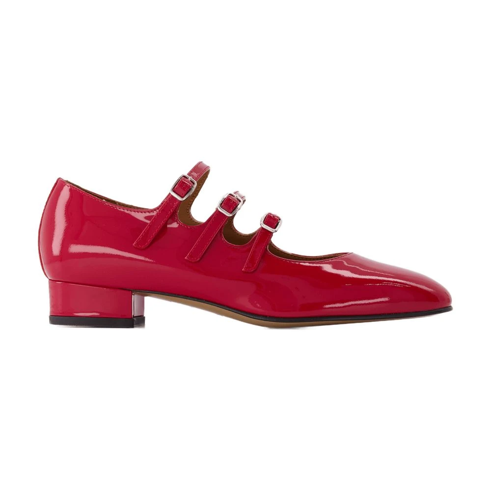 Carel Röd A Lackläder Mary Jane Pumps
