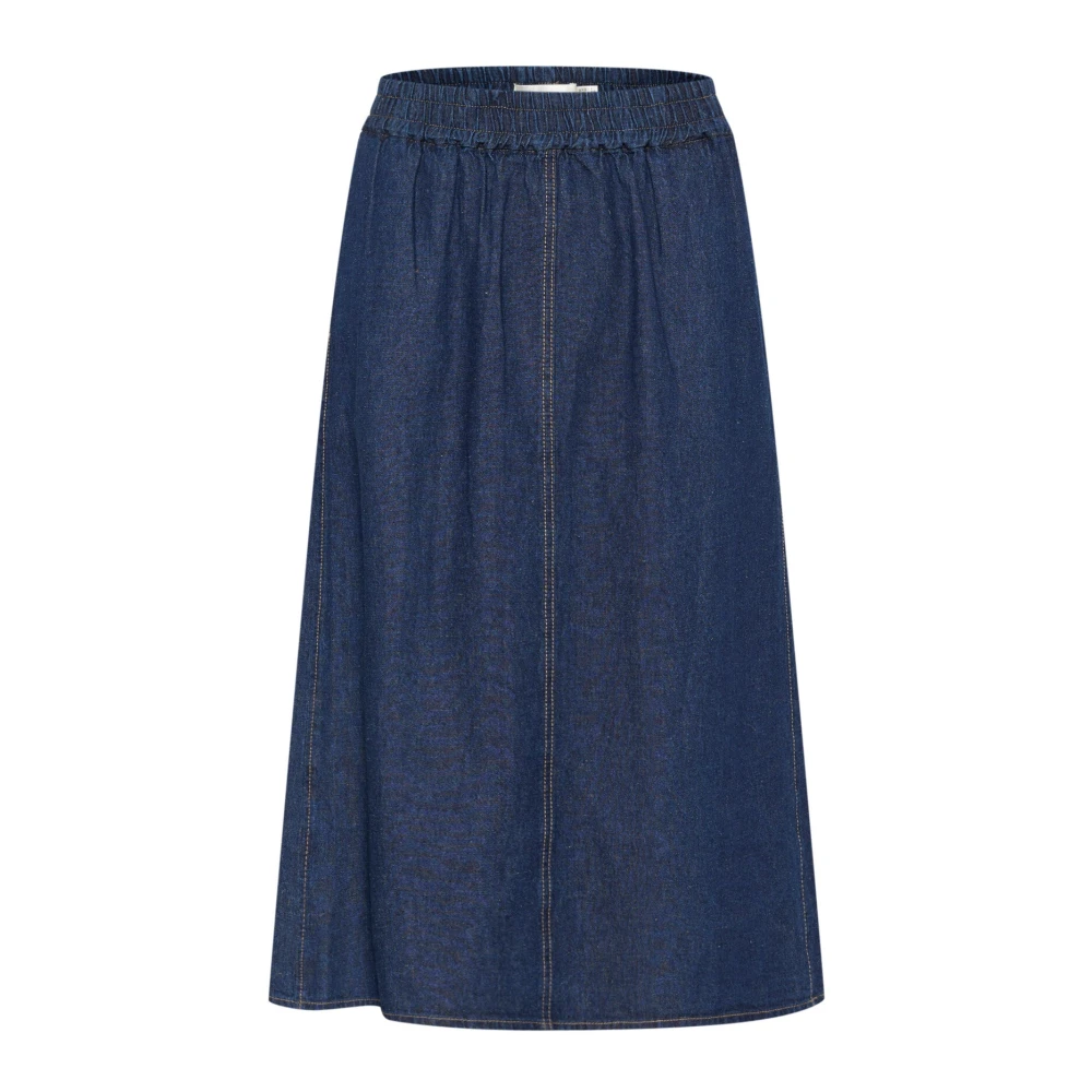 Inwear Blue Denim Skirt Classic Style - Female - Denim Skirts - M - Skirts