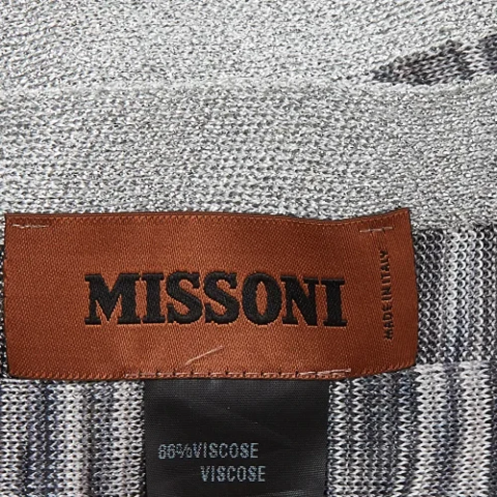 Missoni Pre-owned Fabric scarves Gray Dames