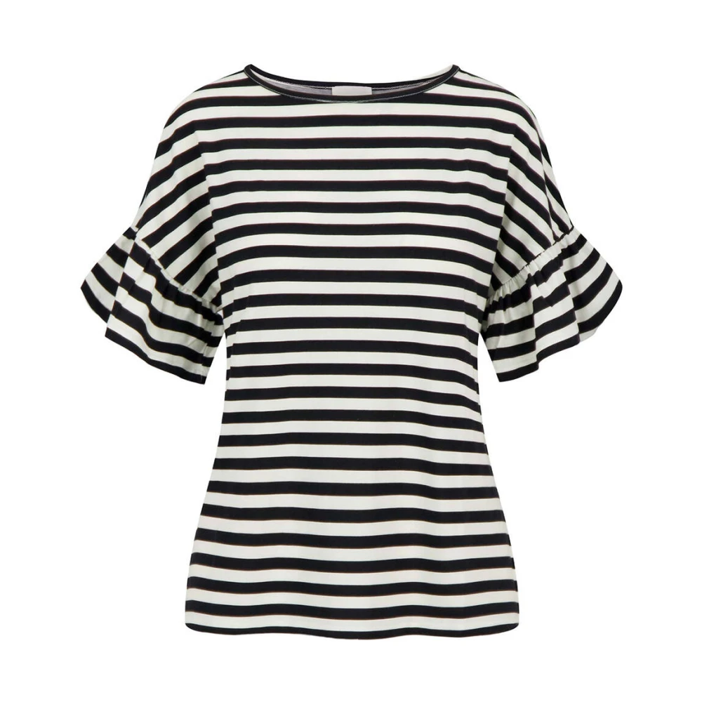 Zusss Gestreepte vlindermouw T-shirt Multicolor Dames