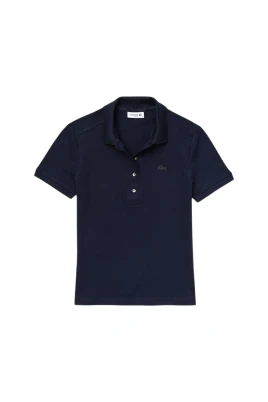 Blå Polo Skjorta med Broderad Krokodil