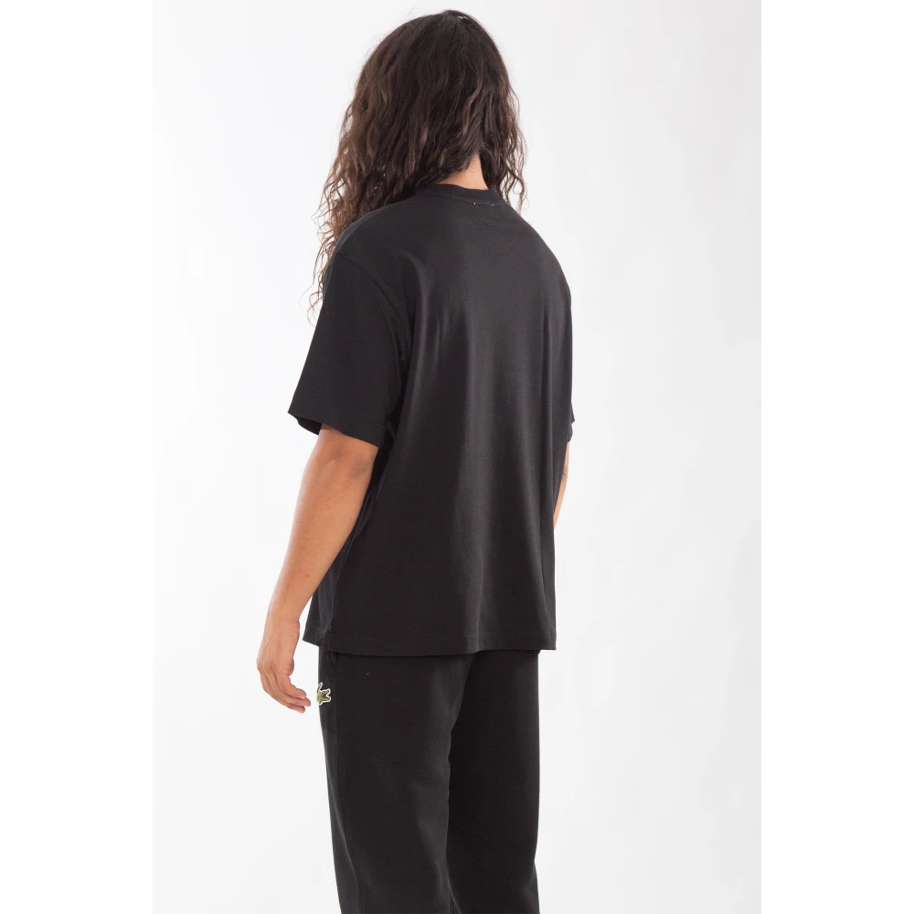 Lacoste Losse Croc Tee in 031 Black Heren