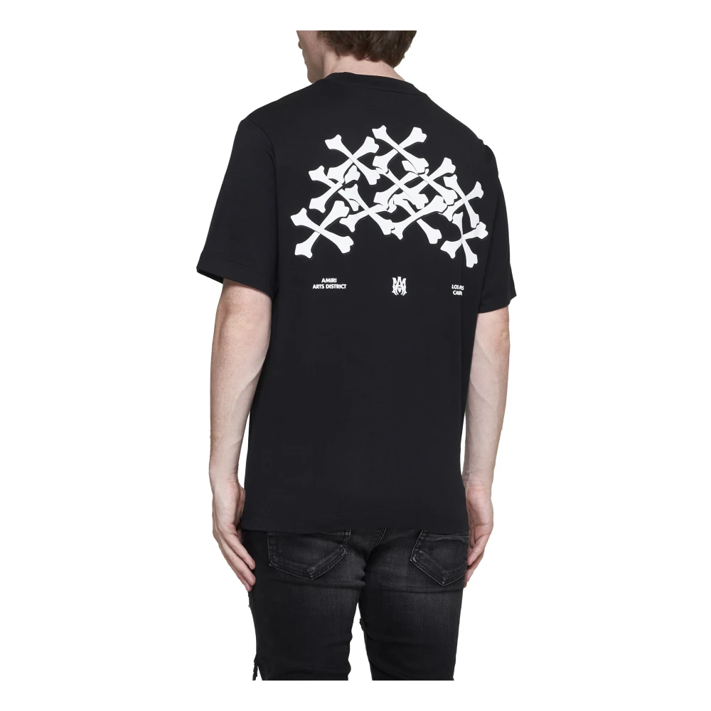Amiri Bones Stacked T-shirt van katoen Black Heren