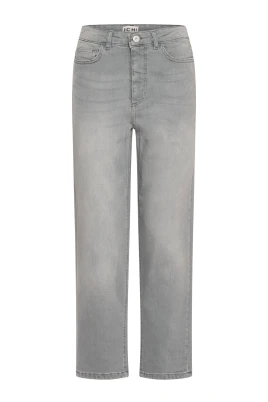 Raven Tvättad Grå Straight Leg Jeans