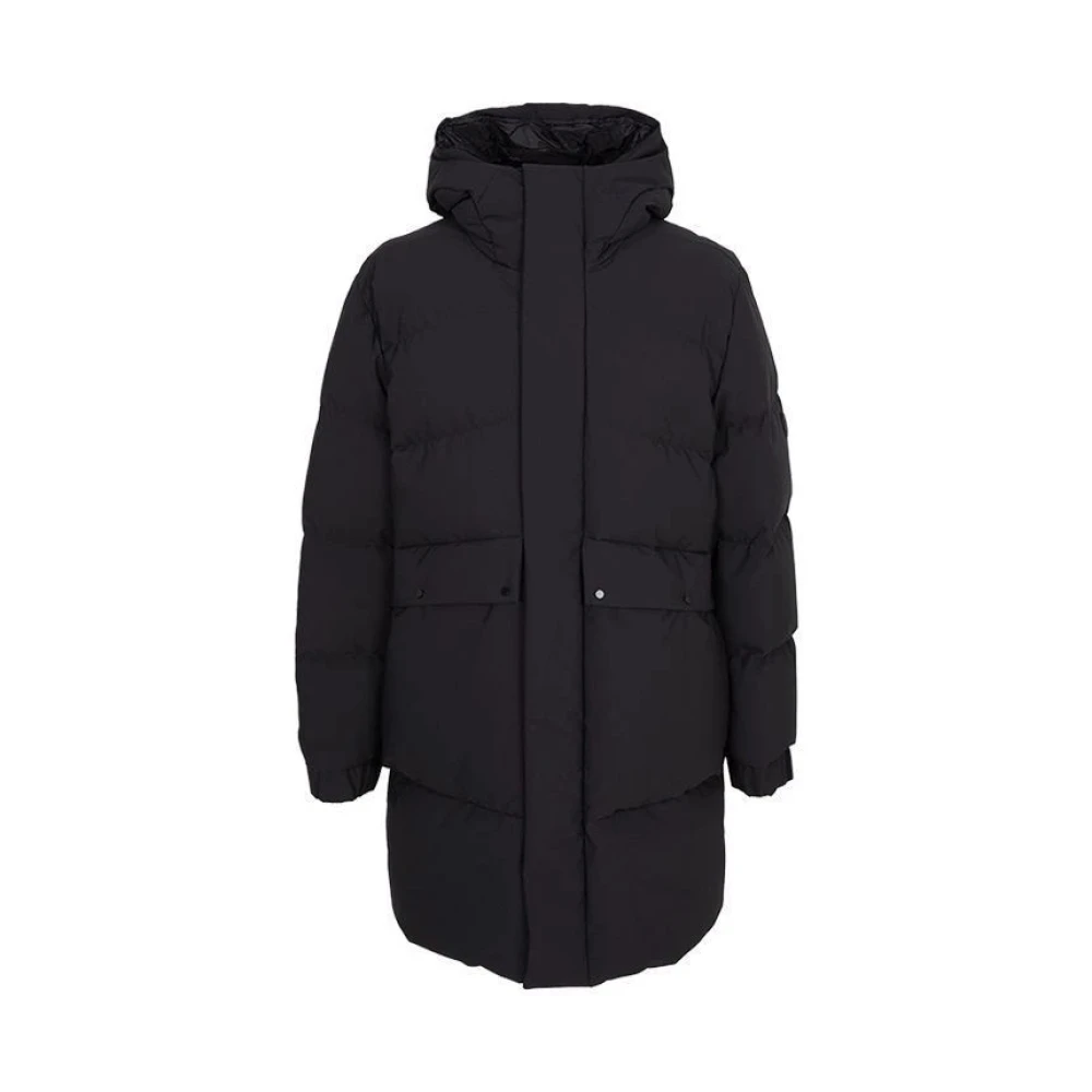 Moncler Men's Black Avioth Long Tech Down Jacket