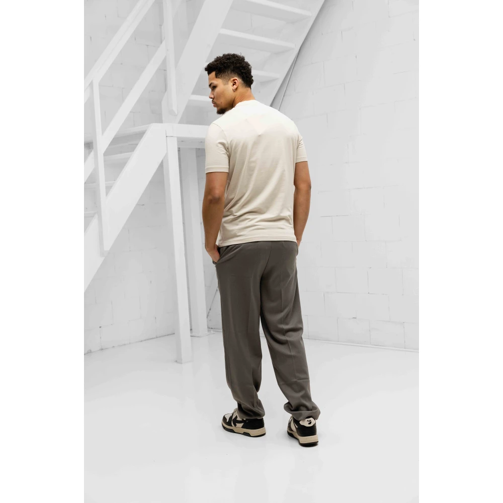 Iceberg Beige Jersey T-Shirt Heren Beige Heren