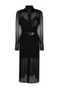 chemisier-mix-fabric-midi-dress