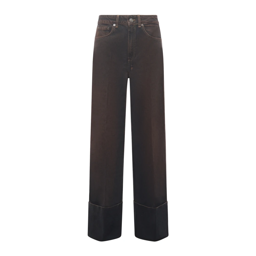 Dondup Women's Blue Wide Jeans, W26, Wide Jeans