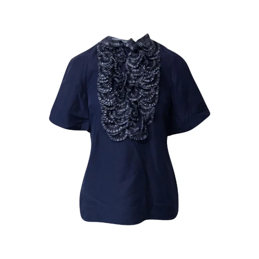 Marc Jacobs Pre-owned Silk tops Blue Dames