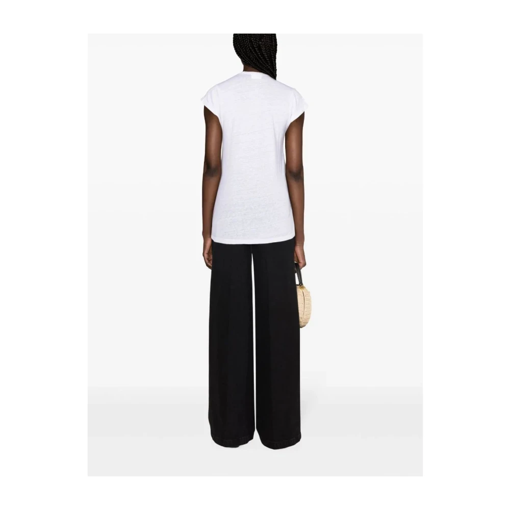 Isabel Marant Étoile Witte Zankou Tee Shirt White Dames