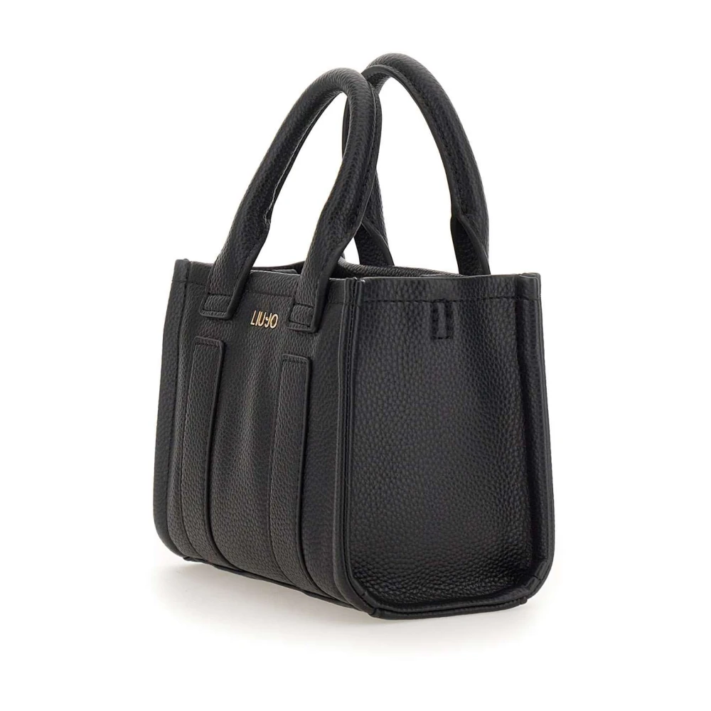 Liu Jo Zwarte Ridhi Handtas met Logoband Black Dames