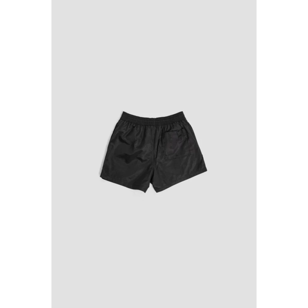 Off White Zwarte zwemshort met wit logo Black Heren