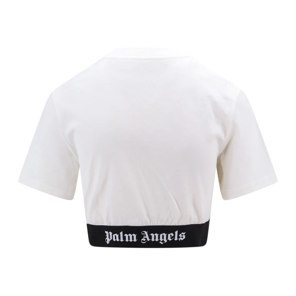 Palm Angels Witte Crew-neck Topwear White Dames