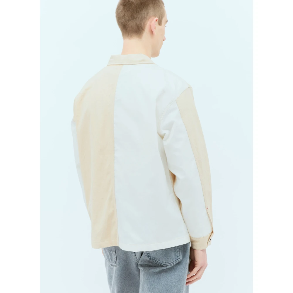 Brain Dead Panel Katoenen Canvas Werkjas Beige Heren