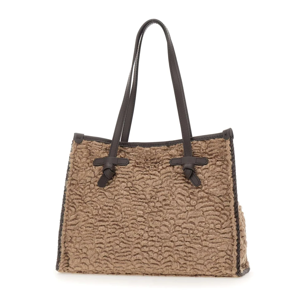 Gianni Chiarini Beige Marcella Shoulder Bag - Female - Shopping Bags - One Size - Bags