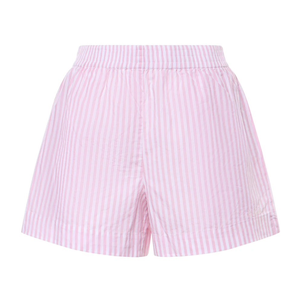 Mc2 Saint Barth Women's Pink Short Shorts, M, Meave Pull Up Shorts