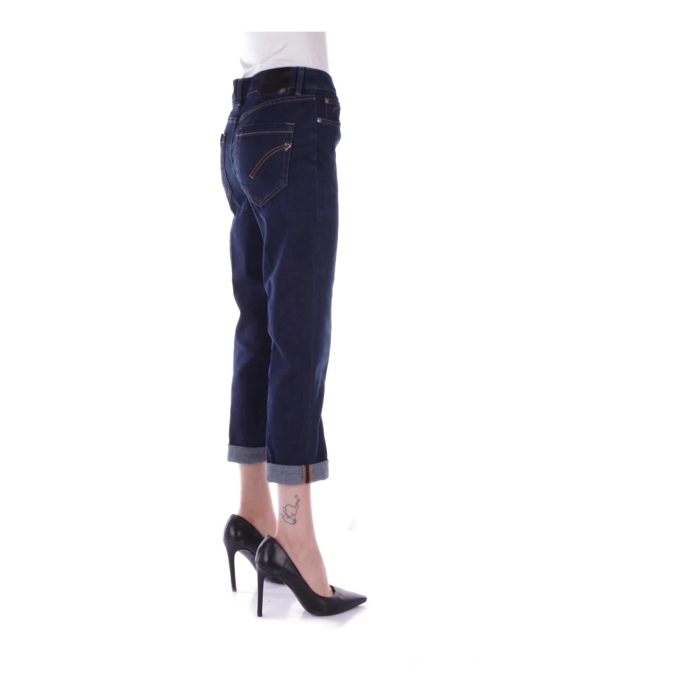 Dondup Denim Jeans met Zijlogo Blue Dames